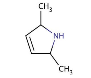 2,5-Dimethyl-3-pyrroline, mixture of cis and trans (CAS 59480-92-1) - chemical structure image