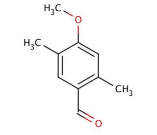 2,5-Dimethyl-4-methoxybenzaldehyde (CAS 6745-75-1) - chemical structure image