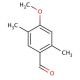 2,5-Dimethyl-4-methoxybenzaldehyde (CAS 6745-75-1) - chemical structure image