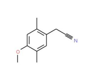 2,5-Dimethyl-4-methoxyphenylacetonitrile (CAS 105909-12-4) - chemical structure image