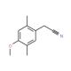 2,5-Dimethyl-4-methoxyphenylacetonitrile (CAS 105909-12-4) - chemical structure image