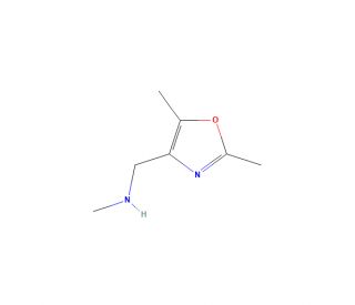 2,5-Dimethyl-4-[(methylamino)methyl]-1,3-oxazole (CAS 859850-63-8) - chemical structure image