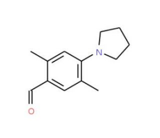 2,5-Dimethyl-4-pyrrolidin-1-yl-benzaldehyde - chemical structure image