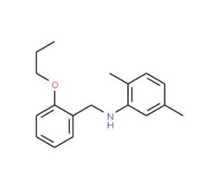 2,5-Dimethyl-N-(2-propoxybenzyl)aniline - chemical structure image