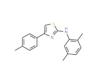 (2,5-Dimethyl-phenyl)-(4-p-tolyl-thiazol-2-yl)-amine - chemical structure image