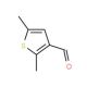 2,5-Dimethyl-thiophene-3-carbaldehyde (CAS 26421-44-3) - chemical structure image