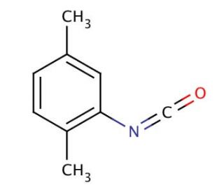 2,5-Dimethylphenyl isocyanate (CAS 40397-98-6) - chemical structure image