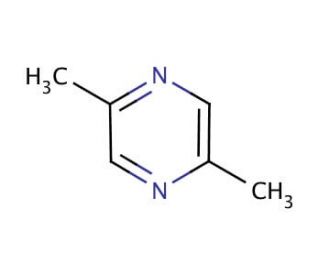 2,5-Dimethylpyrazine (CAS 123-32-0) - chemical structure image