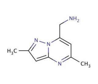 (2,5-dimethylpyrazolo[1,5-a]pyrimidin-7-yl)methylamine - chemical structure image