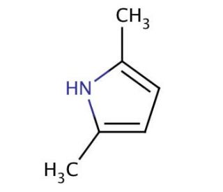 2,5-Dimethylpyrrole (CAS 625-84-3) - chemical structure image