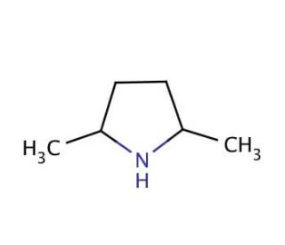 2,5-Dimethylpyrrolidine, mixture of cis and trans (CAS 3378-71-0) - chemical structure image