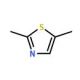 2,5-Dimethylthiazole (CAS 4175-66-0) - chemical structure image
