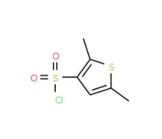 2,5-dimethylthiophene-3-sulfonyl chloride (CAS 97272-04-3) - chemical structure image