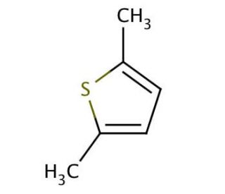 2,5-Dimethylthiophene (CAS 638-02-8) - chemical structure image