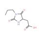 (2,5-Dioxo-1-propyl-imidazolidin-4-yl)-acetic acid (CAS 1008961-08-7) - chemical structure image