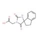 (2,5-dioxo-2′,3′-dihydro-1H-spiro[imidazolidine-4,1′-inden]-1-yl)acetic acid - chemical structure image