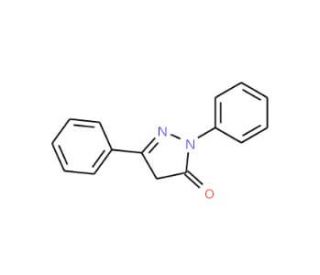 2,5-Diphenyl-2,4-dihydro-pyrazol-3-one (CAS 4845-49-2) - chemical structure image