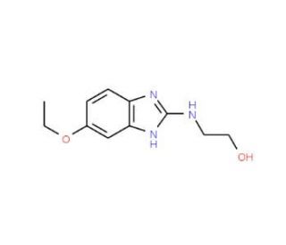 2-(5-Ethoxy-1H-benzoimidazol-2-ylamino)-ethanol (CAS 121477-79-0) - chemical structure image