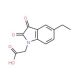 2-(5-ethyl-2,3-dioxo-2,3-dihydro-1H-indol-1-yl)acetic acid - chemical structure image