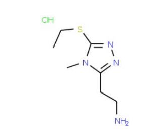 2-(5-Ethylsulfanyl-4-methyl-4H-[1,2,4]triazol-3-yl)-ethylamine hydrochloride - chemical structure image