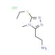 2-(5-Ethylsulfanyl-4-methyl-4H-[1,2,4]triazol-3-yl)-ethylamine hydrochloride - chemical structure image