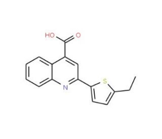2-(5-Ethylthien-2-yl)quinoline-4-carboxylic acid - chemical structure image