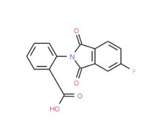 2-(5-Fluoro-1,3-dioxo-1,3-dihydro-isoindol-2-yl)-benzoic acid - chemical structure image