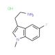 2-(5-Fluoro-1-methyl-1H-indol-3-yl)-ethylamine hydrochloride - chemical structure image