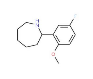 2-(5-Fluoro-2-methoxyphenyl)azepane - chemical structure image