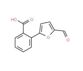 2-(5-Formyl-furan-2-yl)-benzoic acid - chemical structure image
