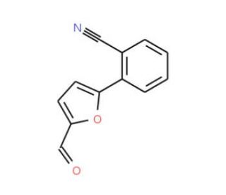 2-(5-Formyl-furan-2-yl)-benzonitrile - chemical structure image