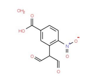 2-(5-Hydroxycarbonyl-2-nitrophenyl)-malondialdehyde monohydrate (CAS 205680-84-8) - chemical structure image