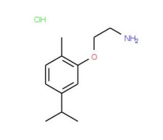 2-(5-Isopropyl-2-methyl-phenoxy)-ethylamine hydrochloride - chemical structure image