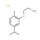 2-(5-Isopropyl-2-methyl-phenoxy)-ethylamine hydrochloride - chemical structure image