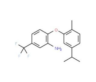2-(5-Isopropyl-2-methylphenoxy)-5-(trifluoromethyl)aniline - chemical structure image