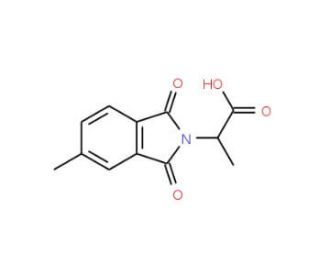 2-(5-methyl-1,3-dioxo-1,3-dihydro-2H-isoindol-2-yl)propanoic acid - chemical structure image