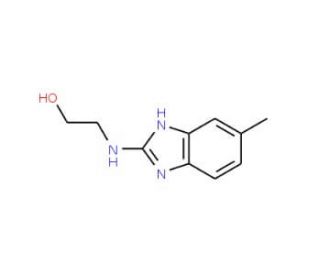 2-(5-Methyl-1H-benzoimidazol-2-ylamino)-ethanol (CAS 121477-75-6) - chemical structure image