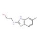 2-(5-Methyl-1H-benzoimidazol-2-ylamino)-ethanol (CAS 121477-75-6) - chemical structure image