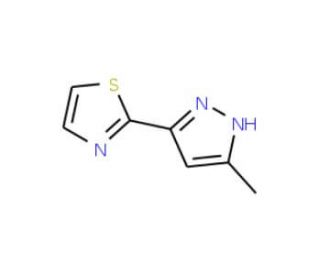 2-(5-Methyl-1H-pyrazol-3-yl)-1,3-thiazole - chemical structure image