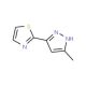 2-(5-Methyl-1H-pyrazol-3-yl)-1,3-thiazole - chemical structure image