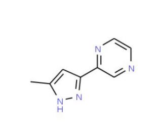 2-(5-Methyl-1H-pyrazol-3-yl)pyrazine - chemical structure image