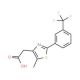 2-{5-Methyl-2-[3-(trifluoromethyl)phenyl]-1,3-thiazol-4-yl}acetic acid (CAS 924868-87-1) - chemical structure image