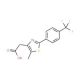 2-{5-Methyl-2-[4-(trifluoromethyl)phenyl]-1,3-thiazol-4-yl}acetic acid - chemical structure image