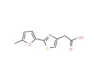 [2-(5-methyl-2-furyl)-1,3-thiazol-4-yl]acetic acid - chemical structure image