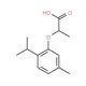 2-[5-methyl-2-(propan-2-yl)phenoxy]propanoic acid (CAS 159302-03-1) - chemical structure image