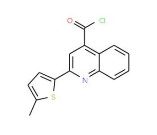 2-(5-methyl-2-thienyl)quinoline-4-carbonyl chloride - chemical structure image
