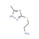 2-(5-Methyl-2H-[1,2,4]triazol-3-ylsulfanyl)-ethylamine (CAS 842955-68-4) - chemical structure image