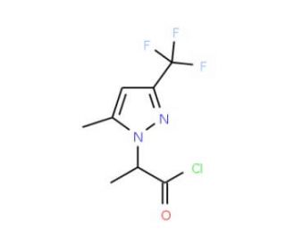 2-(5-Methyl-3-trifluoromethyl-pyrazol-1-yl)-propionyl chloride - chemical structure image