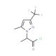2-(5-Methyl-3-trifluoromethyl-pyrazol-1-yl)-propionyl chloride - chemical structure image