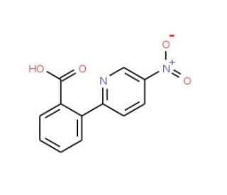 2-(5-Nitro-2-pyridinyl)benzenecarboxylic acid - chemical structure image